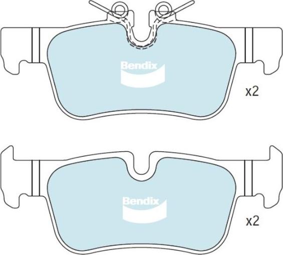 BENDIX DB2385 EURO+ - Kit pastiglie freno, Freno a disco autozon.pro