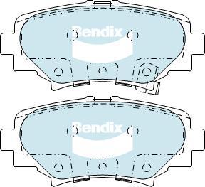 BENDIX DB2331 GCT - Kit pastiglie freno, Freno a disco autozon.pro