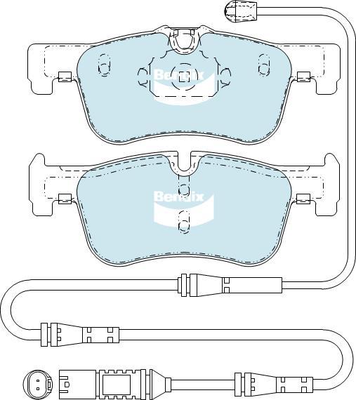 BENDIX DB2332 GCT - Kit pastiglie freno, Freno a disco autozon.pro