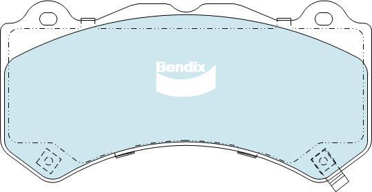 BENDIX DB2375 MKT - Kit pastiglie freno, Freno a disco autozon.pro