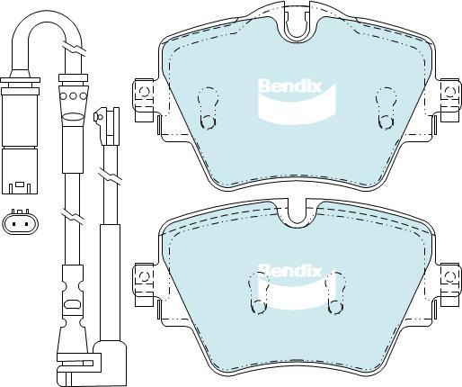 BENDIX DB2377 EURO+ - Kit pastiglie freno, Freno a disco autozon.pro