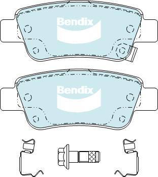 BENDIX DB2256 GCT - Kit pastiglie freno, Freno a disco autozon.pro