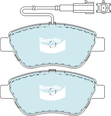 BENDIX DB2258 GCT - Kit pastiglie freno, Freno a disco autozon.pro