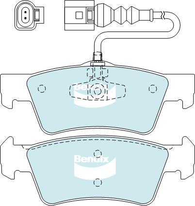 BENDIX DB2201 EURO+ - Kit pastiglie freno, Freno a disco autozon.pro