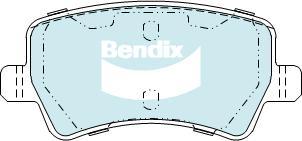 BENDIX DB2234 EURO+ - Kit pastiglie freno, Freno a disco autozon.pro