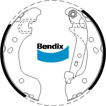 BENDIX DS1827 - Kit ganasce freno autozon.pro