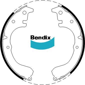 BENDIX DS2203 - Kit ganasce freno autozon.pro