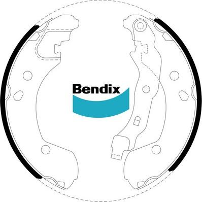 Bendix-AU BS5102 - Kit ganasce freno autozon.pro