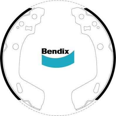 Bendix-AU BS5057 - Kit ganasce freno autozon.pro