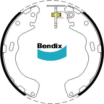 Bendix-AU BS5064 - Kit ganasce freno autozon.pro