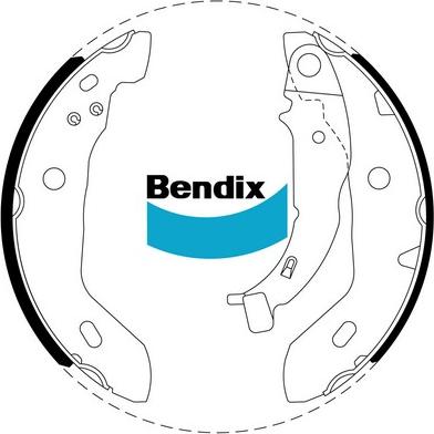 Bendix-AU BS5016 - Kit ganasce freno autozon.pro