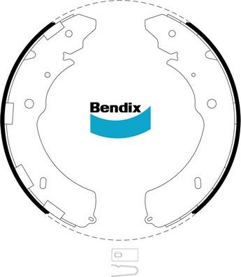 Bendix-AU BS5018 - Kit ganasce freno autozon.pro