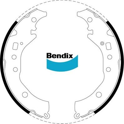 Bendix-AU BS5035 - Kit ganasce freno autozon.pro