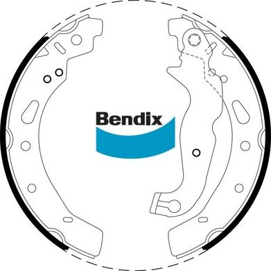 Bendix-AU BS5022 - Kit ganasce freno autozon.pro