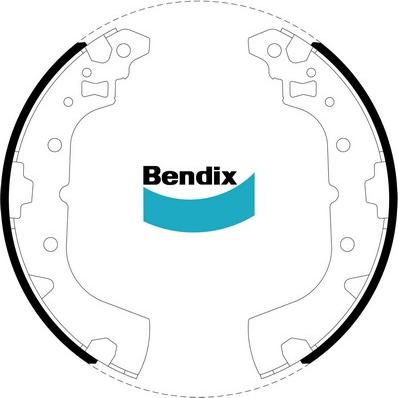 Bendix-AU BS5110 - Kit ganasce freno autozon.pro