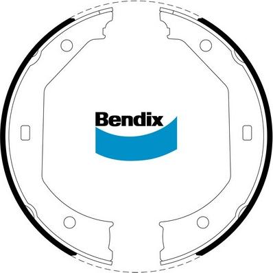 Bendix-AU BS5255 - Kit ganasce, Freno stazionamento autozon.pro