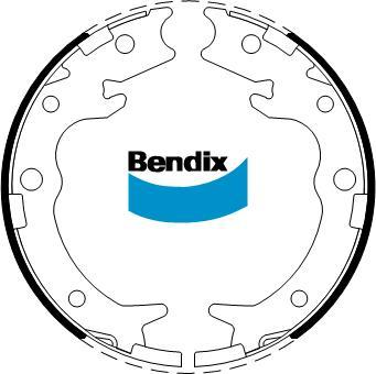 Bendix-AU BS5256 - Kit ganasce, Freno stazionamento autozon.pro