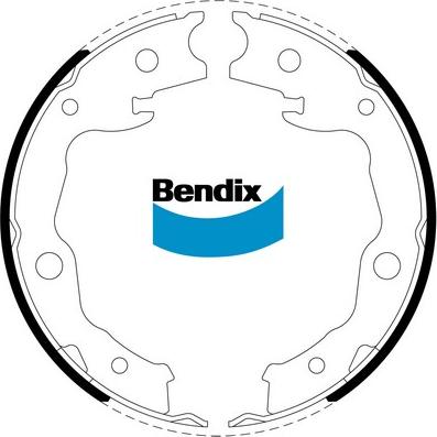 Bendix-AU BS5257 - Kit ganasce, Freno stazionamento autozon.pro