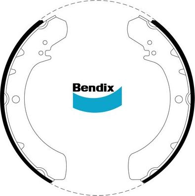 Bendix-AU BS1407 - Kit ganasce freno autozon.pro