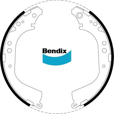 Bendix-AU BS1414 - Kit ganasce freno autozon.pro