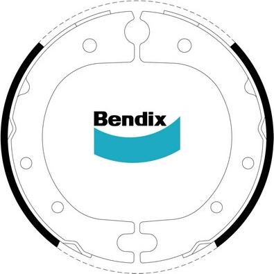 Bendix-AU BS1540 - Kit ganasce, Freno stazionamento autozon.pro