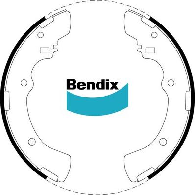 Bendix-AU BS1653 - Kit ganasce freno autozon.pro