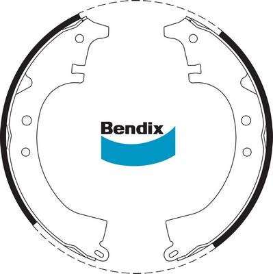 Bendix-AU BS1358 - Kit ganasce freno autozon.pro