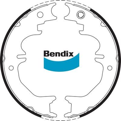 Bendix-AU BS1744 - Kit ganasce, Freno stazionamento autozon.pro