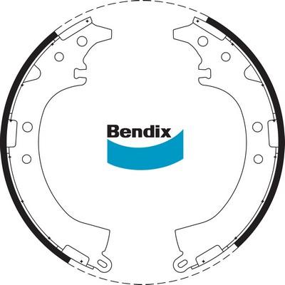 Bendix-AU BS1747 - Kit ganasce freno autozon.pro