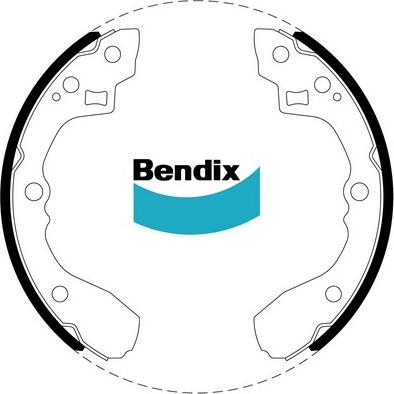 Bendix-AU BS1753 - Kit ganasce freno autozon.pro