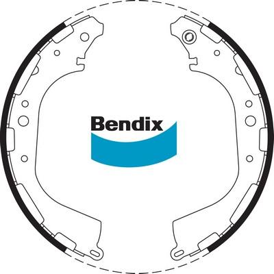 Bendix-AU BS1726 - Kit ganasce freno autozon.pro