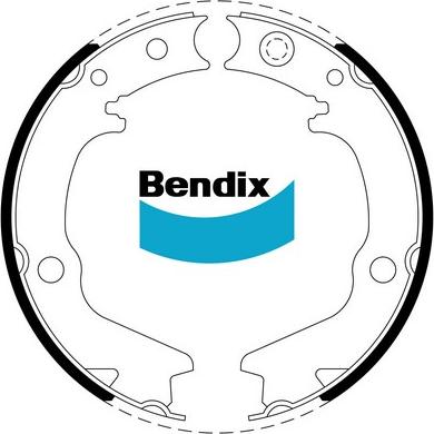 Bendix-AU BS1770 - Kit ganasce, Freno stazionamento autozon.pro