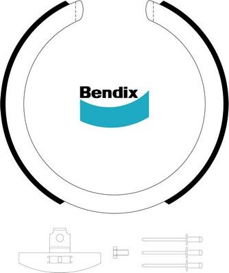 Bendix-AU BS3220 - Kit ganasce, Freno stazionamento autozon.pro