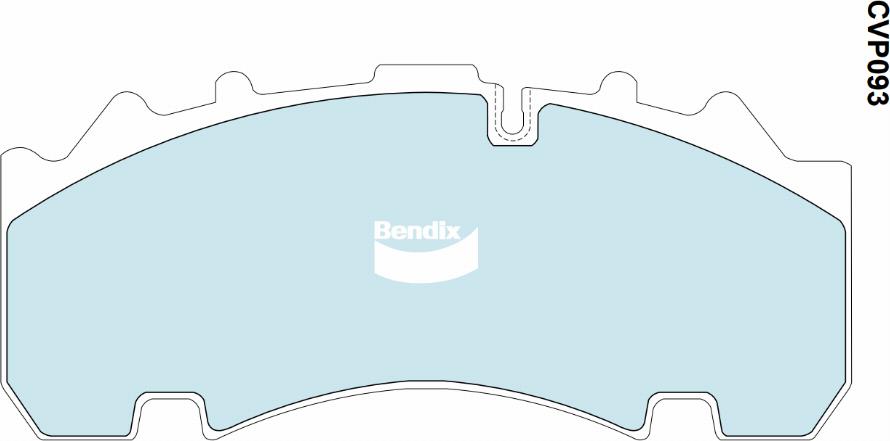 Bendix-AU CVP093 PT - Kit pastiglie freno, Freno a disco autozon.pro