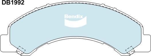 Bendix-AU CVP1992 PTHD - Kit pastiglie freno, Freno a disco autozon.pro