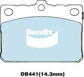 Bendix-AU DB441 GCT - Kit pastiglie freno, Freno a disco autozon.pro