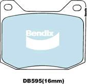 Bendix-AU DB595 GCT - Kit pastiglie freno, Freno a disco autozon.pro