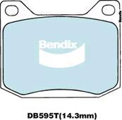 Bendix-AU DB595T GCT - Kit pastiglie freno, Freno a disco autozon.pro