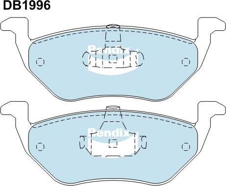 Bendix-AU DB1996 4WD - Kit pastiglie freno, Freno a disco autozon.pro