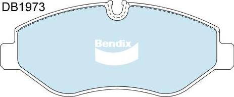 Bendix-AU DB1973 EURO+ - Kit pastiglie freno, Freno a disco autozon.pro