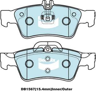 Bendix-AU DB1657 EURO+ - Kit pastiglie freno, Freno a disco autozon.pro