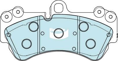 Bendix-AU DB1676 EURO+ - Kit pastiglie freno, Freno a disco autozon.pro