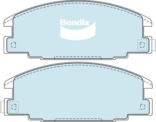 Bendix-AU DB1116 -4WD - Kit pastiglie freno, Freno a disco autozon.pro