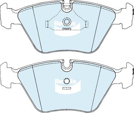 Bendix-AU DB1131 EURO+ - Kit pastiglie freno, Freno a disco autozon.pro