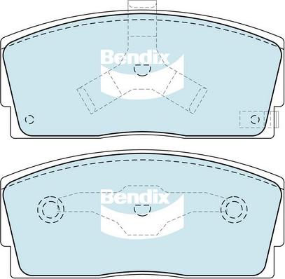 Bendix-AU DB1125 GCT - Kit pastiglie freno, Freno a disco autozon.pro