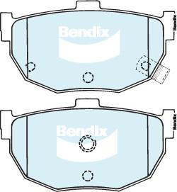 Bendix-AU DB1174 GCT - Kit pastiglie freno, Freno a disco autozon.pro