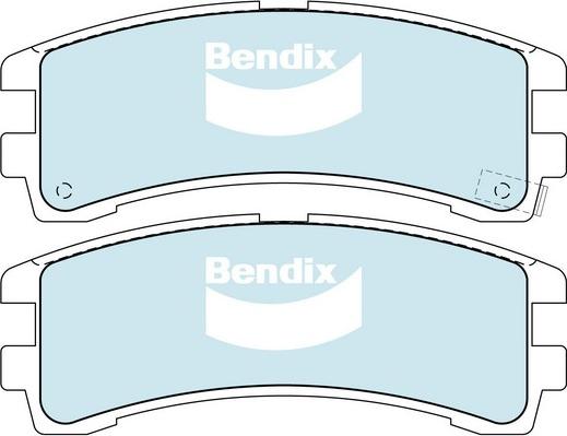 Bendix-AU DB1175 -4WD - Kit pastiglie freno, Freno a disco autozon.pro