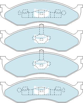 Bendix-AU DB1311 HD - Kit pastiglie freno, Freno a disco autozon.pro