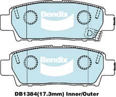 Bendix-AU DB1384 GCT - Kit pastiglie freno, Freno a disco autozon.pro