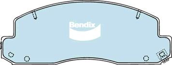 Bendix-AU DB1293 HD - Kit pastiglie freno, Freno a disco autozon.pro